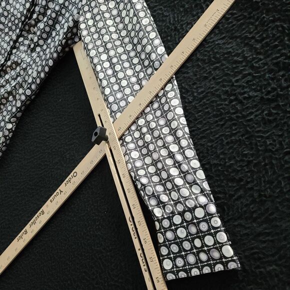 Rafaella Womens Button Down Blouse Multi-Color Size 6 100% Polyester Long Sleeve - Picture 5 of 12